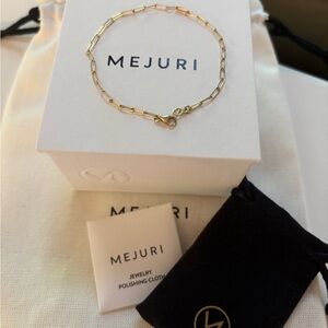 Mejuri Gold Dainty Chain Bracelet